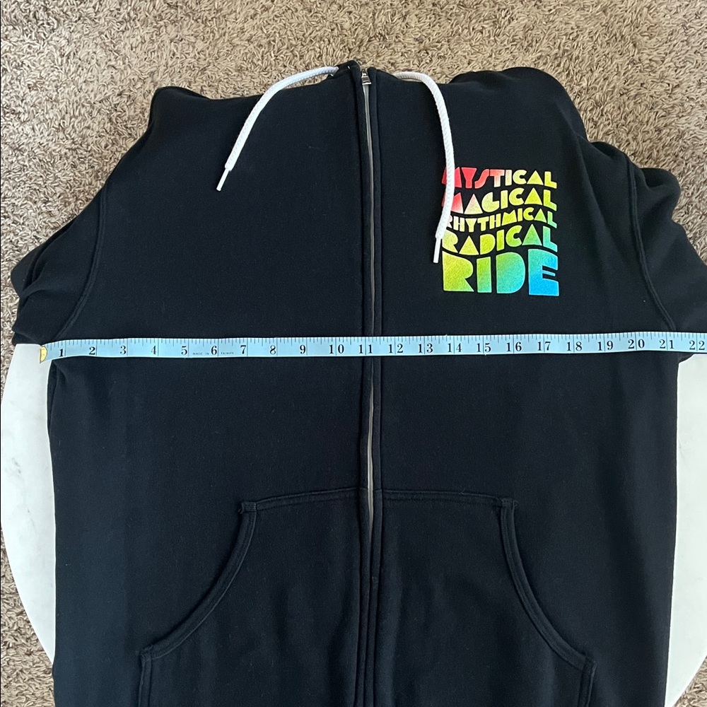 Jason Mraz Concert Full-Zip Hoodie Large Black Drawstrings Colorful Graphic - Picture 13 of 14